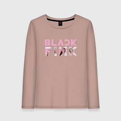 Женский лонгслив Blackpink logo Jisoo Lisa Jennie Rose