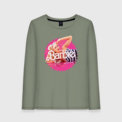 Лонгслив хлопковый женский Марго Робби Барби, цвет: авокадо