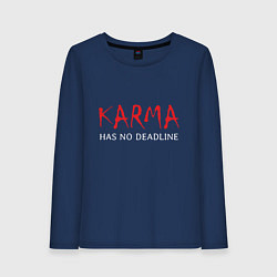 Женский лонгслив Karma has no deadline