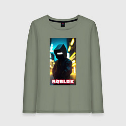 Лонгслив хлопковый женский Roblox cyberpunk, цвет: авокадо