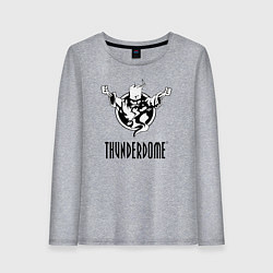 Лонгслив хлопковый женский Thunderdome v 2, цвет: меланж