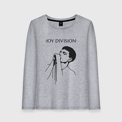 Лонгслив хлопковый женский Йен Кёртис Joy Division, цвет: меланж