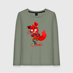 Женский лонгслив Фокси смущается