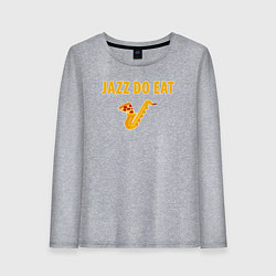 Лонгслив хлопковый женский Jazz do eat, цвет: меланж