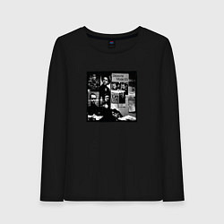 Лонгслив хлопковый женский Depeche Mode - 101 Pasadena, цвет: черный