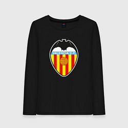 Лонгслив хлопковый женский Valencia fc sport, цвет: черный