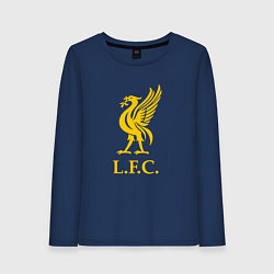 Лонгслив хлопковый женский Liverpool sport fc, цвет: тёмно-синий