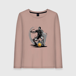 Женский лонгслив Золотой мяч футболиста