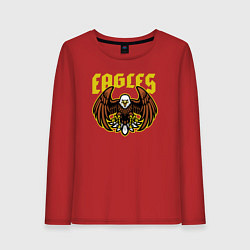 Лонгслив хлопковый женский Eagles, цвет: красный