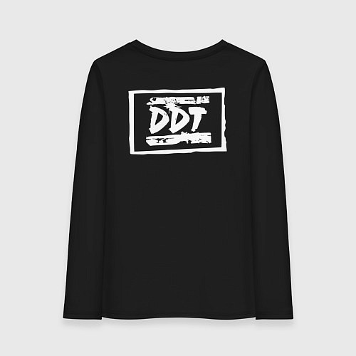 Женский лонгслив DDT - Юрий Шевчук / Черный – фото 2