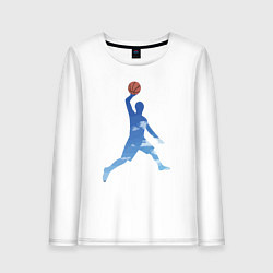 Лонгслив хлопковый женский Heaven dunk, цвет: белый