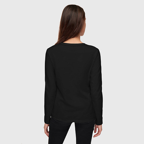 Женский лонгслив Postal - petition / Черный – фото 4