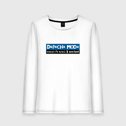 Лонгслив хлопковый женский Depeche Mode - Playing The Angel, цвет: белый