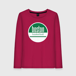 Лонгслив хлопковый женский Boston basket, цвет: маджента