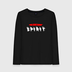 Лонгслив хлопковый женский Depeche Mode - Spirit logo, цвет: черный