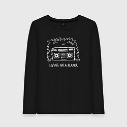 Женский лонгслив Music player