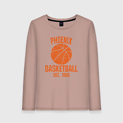 Лонгслив хлопковый женский Phoenix basketball 1968, цвет: пыльно-розовый