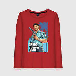 Лонгслив хлопковый женский GTA - Томми Версетти, цвет: красный
