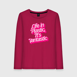 Женский лонгслив Barbie life in plastic