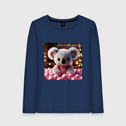 Женский лонгслив Игрушечная коала и надпись: зато я очень красивый