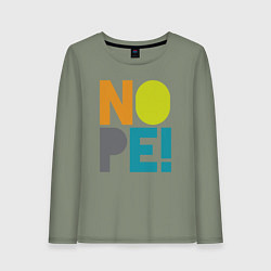 Лонгслив хлопковый женский Неть, цвет: авокадо