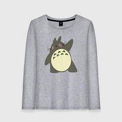 Женский лонгслив Привет от Тоторо