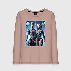 Женский лонгслив Barbie and Ken - cyber fantasy