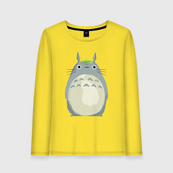 Лонгслив хлопковый женский Neighbor Totoro, цвет: желтый