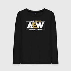 Лонгслив хлопковый женский All Elite Wrestling AEW, цвет: черный