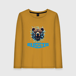 Женский лонгслив Russian bear head
