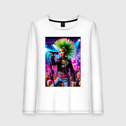 Женский лонгслив Барби панк певица - нейросеть