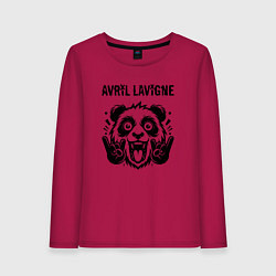 Лонгслив хлопковый женский Avril Lavigne - rock panda, цвет: маджента