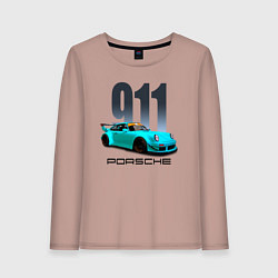 Женский лонгслив Cпортивный автомобиль Porsche