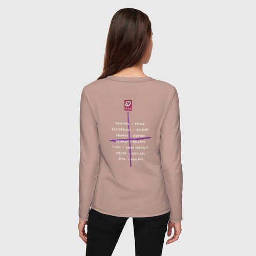 Женский лонгслив Depeche Mode - Sofad devotional / Пыльно-розовый – фото 4