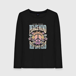 Женский лонгслив Мир в голове