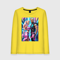 Женский лонгслив Barbie and Ken - ai art fantasy