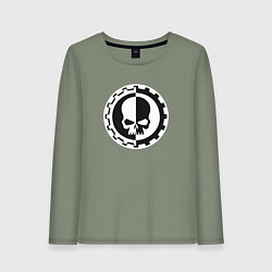 Лонгслив хлопковый женский Вархаммер Механикус, цвет: авокадо