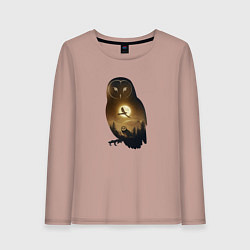 Женский лонгслив Лунная совушка