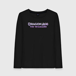 Лонгслив хлопковый женский Dragon age the veilguard logo, цвет: черный