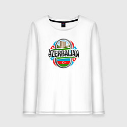 Лонгслив хлопковый женский Azerbaijan, цвет: белый