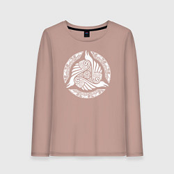 Женский лонгслив Вороны одина в символике