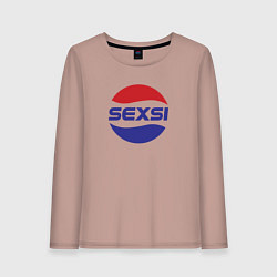 Лонгслив хлопковый женский Sexsi - секси, цвет: пыльно-розовый