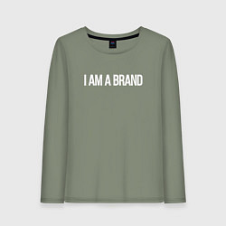 Лонгслив хлопковый женский I am a brand, цвет: авокадо