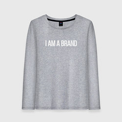 Лонгслив хлопковый женский I am a brand, цвет: меланж