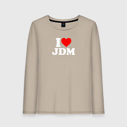 Женский лонгслив I love JDM