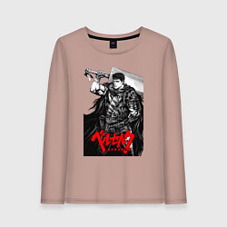 Лонгслив хлопковый женский Berserker - Гатс, цвет: пыльно-розовый