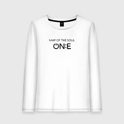 Лонгслив хлопковый женский BTS One, цвет: белый