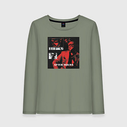 Лонгслив хлопковый женский After hours the weeknd, цвет: авокадо