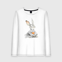 Женский лонгслив Кролик в кимоно