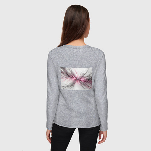 Женский лонгслив Электрическое сплетение / Меланж – фото 4